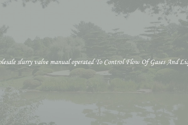 Wholesale slurry valve manual operated To Control Flow Of Gases And Liquids