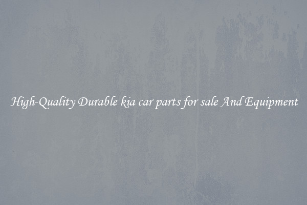 High-Quality Durable kia car parts for sale And Equipment