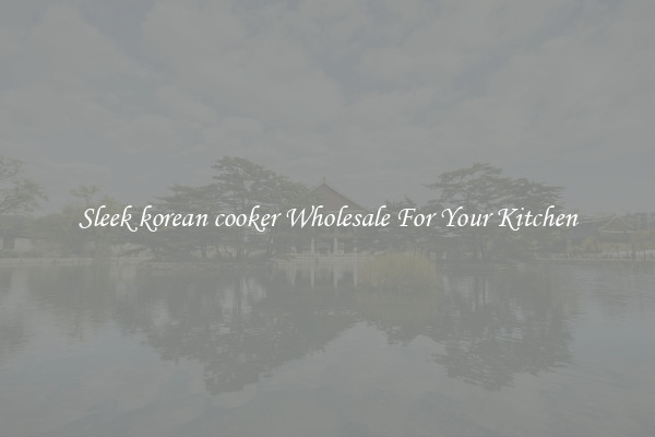 Sleek korean cooker Wholesale For Your Kitchen